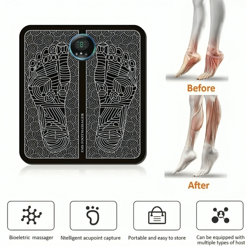 OZ EMS Electric Foot Massager Mat with Remote Control