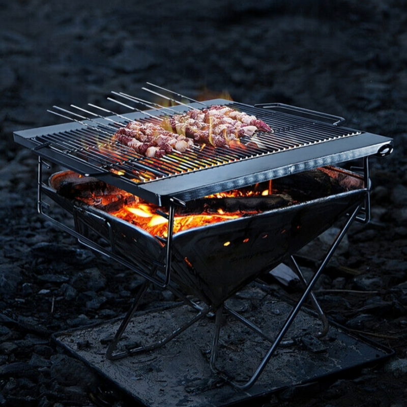 OZ Portable Fire Pit & BBQ Grill