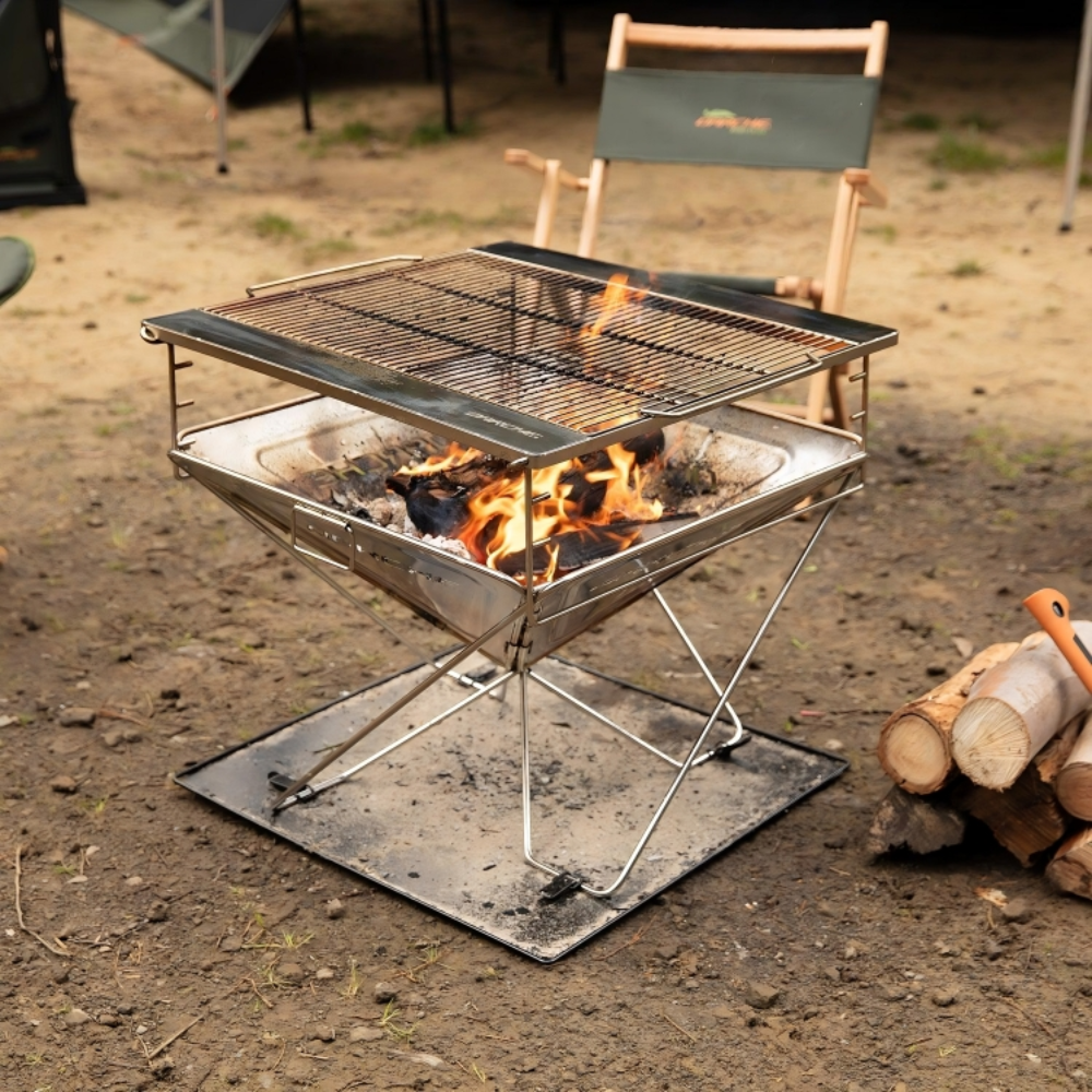 バーベキュー・調理用品 auvil FIRE PIT OZ Portable Fire Pit & BBQ Grill – Oz Supply Hub